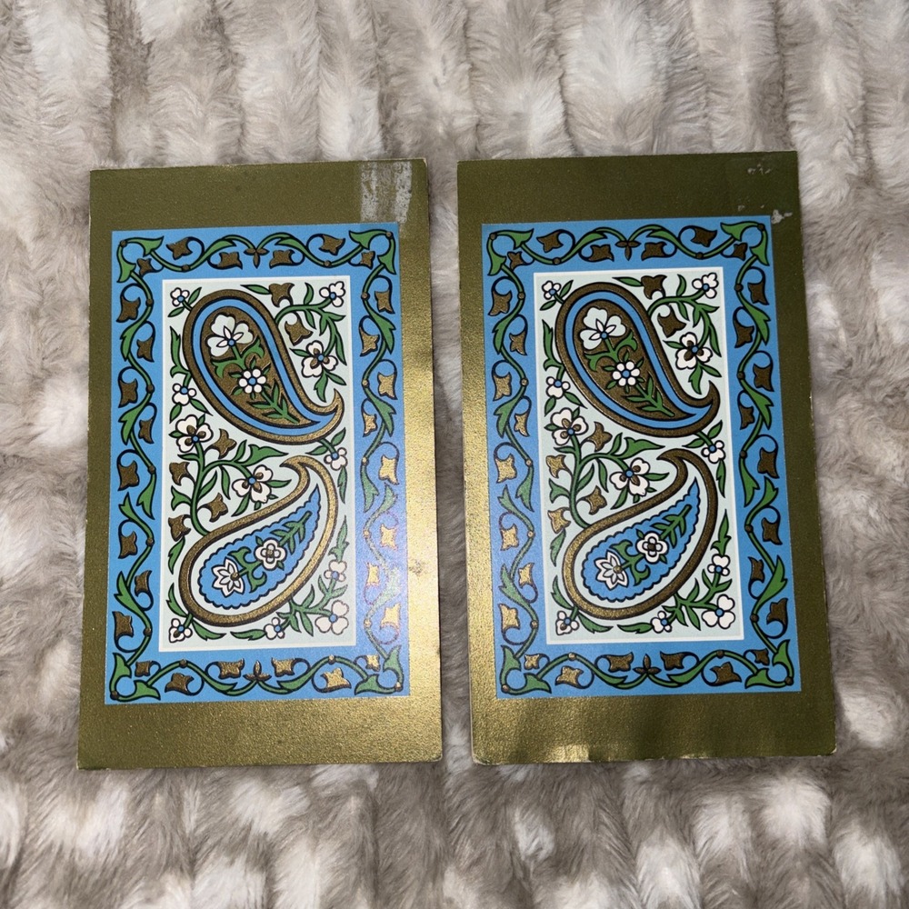 Vintage MCM Colorful Designer Series Bridge Score Pads - Lot Of Two Pads